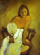 Donna col ventaglio Paul Gauguin